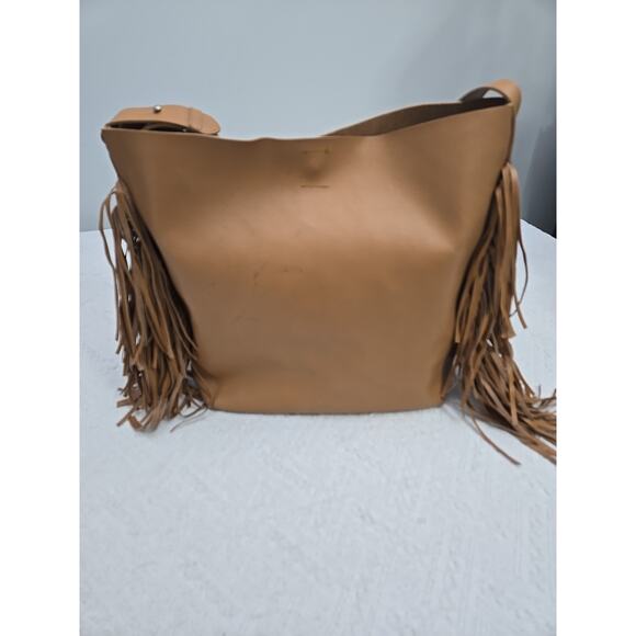 Jessica Simpson Large Fringe Faux Leather Tote Bag READ - Picture 2 of 16